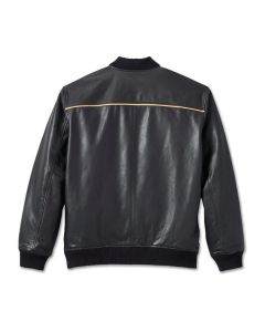 Men's 120th Anniversary Leather Jacket - Black Leather