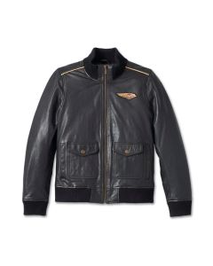 Women's Harley Davidson 120th Anniversary Bomber Leather Jacket