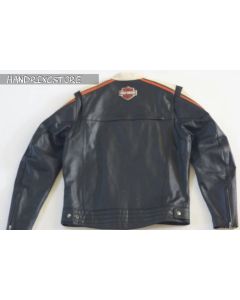 Harley Davidson Motorcycle Leather Jacket /Gift for father /christmas gift,trending jacket ,unisex jacket- Men's Black/white Leather in 2022

