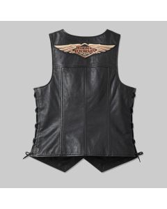 Women's 120th Anniversary Laced Side Leather Vest