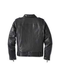 Men's 120th Anniversary Cycle Champ Leather Biker Jacket - Tall