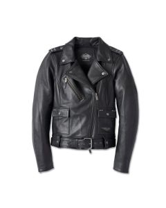 Women's Harley Davidson 120th Anniversary Cycle Queen Leather Biker Jacket