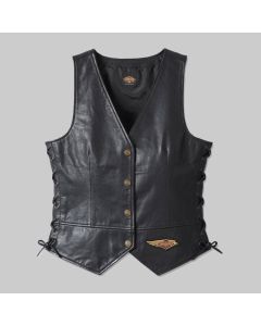 Women's 120th Anniversary Laced Side Leather Vest