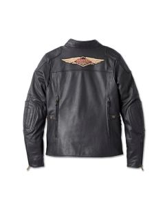 Women's Harley Davidson 120th Anniversary Nostalgia Triple Vent System Leather Jacket