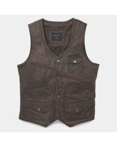 Men's Harley-Davidson Brown Leather Vest