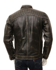 MEN REAL LEATHER VINTAGE BIKER JACKET

