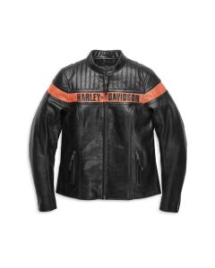 Women's Harley Davidson Victory Sweep Leather Jacket