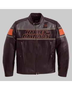 Handmade Brown Cowhide Leather Jacket for Men - Motorcycle Triple Vent Classic Leather Jacket