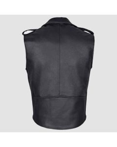 MEN'S BIKER LEATHER VEST