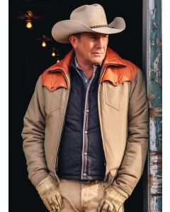 Kevin Costner Rip Wheeler John Dutton Handmade Trucker Cotton Jacket