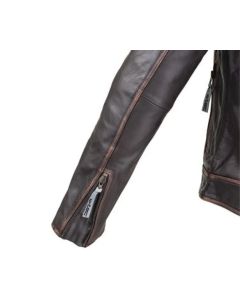 Leather Motorcycle Jacket for men's | Vintage Dark Brown Jacket for boys. Personalized Gift for men's | stylish stitching and worn-out look
