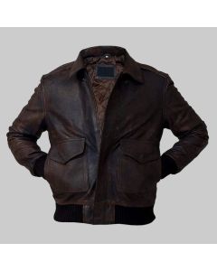 A2 Military Bomber Lambskin Leather Jacket for Men - Handmade Cockpit Pilot Premium Bomber Jacket for Men