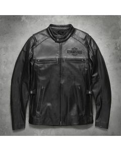 Mens Motorcycle Passing Link Dual Vent Handmade Cowhide Leather Jacket