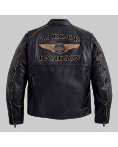 Harley Davidson Motorcycle Leather Jacket - Men's Black Leather in 2022/ Genuine Leather Jacket Is a Perfect Gift for Any Special Person,