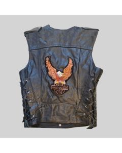 
VINTAGE LEATHER HARLEY DAVIDSON VEST
