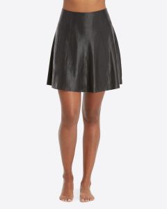 Leather Skater Skirt