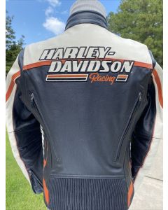 Harley Davidson Women's RACEWAY Screamin’ Eagle Leather Jacket