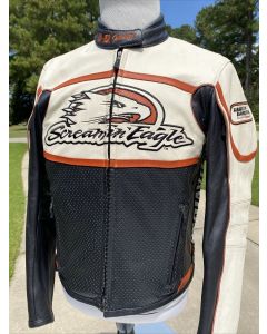 Harley Davidson Women's RACEWAY Screamin’ Eagle Leather Jacket