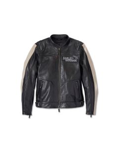 HARLEY KING MEN'S ENDURO SCREAMIN' EAGLE LEATHER JACKET