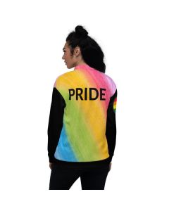 Unisex LGBTQ Pride Jacket, Love is Love Jacket, Rainbow Bomber Jacket, Cute Pride gift, Gift for Pride Month
