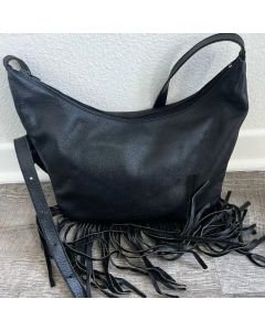 vtg black Harley Davidson leather shoulder satchel bag
