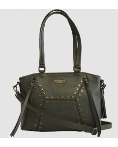 Harley-Davidson® Women's Midnight Rider Satchel | Olive | Adjustable/ Detachable Shoulder Strap - MD4901L-OLIVE