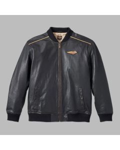 Men's 120th Anniversary Leather Jacket - black