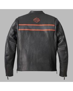 Men's Victory Lane II Leather Jacket - Black
