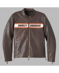Men's Victory Lane II Leather Jacket - Java