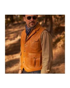 Brown Leather vest fro Men's - Personlized Gift for Him - brown leather vintage vest for Men's - Custom size lether vest