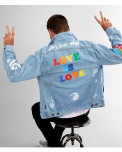 Pride Doodle Denim Jacket