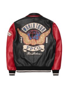 Pelle Pelle Red World Tour Black Jacket