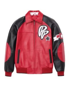 Pelle Pelle Soda Club Plush Red And Black Jacket