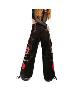 PINK TRIPP PANTS GOTH SUPER SKULL CYBER CHAIN GOTH JEANS PUNK ROCK