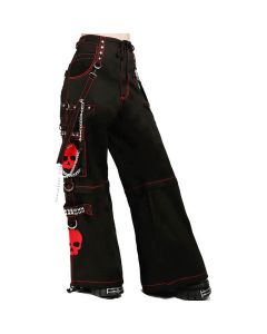PINK TRIPP PANTS GOTH SUPER SKULL CYBER CHAIN GOTH JEANS PUNK ROCK