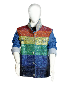 Custom Made Kamala Harris San Francisco Rainbow Flag Gay Pride Jacket