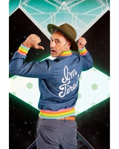 Rainbow Flag Gay Pride Taika Waititi I am Tired Denim Jacket