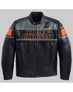 Mens Handmade Premium Quality Real Cowhide Leather Jacket for Men - Handmade Motorcycle Black Screaming Eagle Leather Jacket