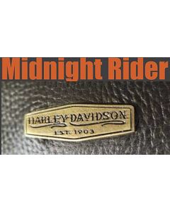 Harley-Davidson® Women's Midnight Rider Hobo Handbag | Antique Brass Flat-Head Studs - MD4905-BLK
