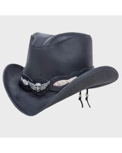 WESTERN Leather HAT