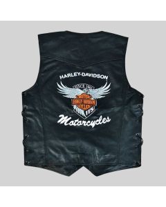 MEN'S HARLEY DAVIDSON CAFE RACER LEATHER VEST