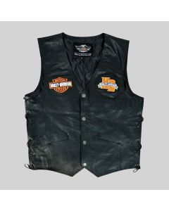 MEN'S HARLEY DAVIDSON CAFE RACER LEATHER VEST