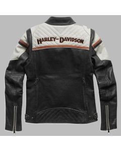 Womens H-D Triple Vent Miss Enthusiast II Leather Jacket 