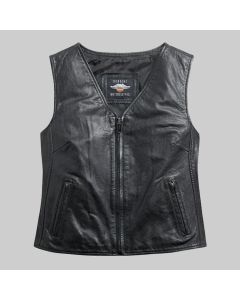 Harley Davidson Women's Zip Front Leather Vest