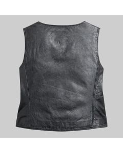 Harley Davidson Women's Zip Front Leather Vest