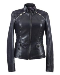 WOMEN’S REAL LAMBSKIN LEATHER JACKET
