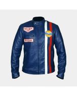Mans Steve McQueen Leather Jacket