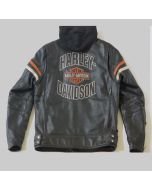 Harley Davidson Mens Classic Enthusiast Black Leather Jacket /gift for lover /christmis gift /gift for father