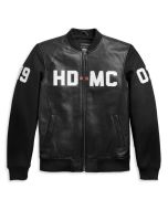 Men's HD-MC Harley Davidson Motorcycle Leather Jacket-Men's Black Leather in2022/Genuine Leather Jacket Is a Perfect Gift for Special Person