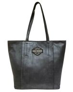 WOMEN'S BAR & SHIELD TRAVEL LEATHER TOTE BAG
